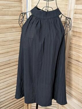 SHEIN Curve Women's Front Halter Neck Top Black 2XL